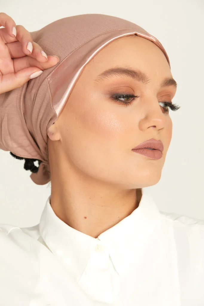 satin hijab cap