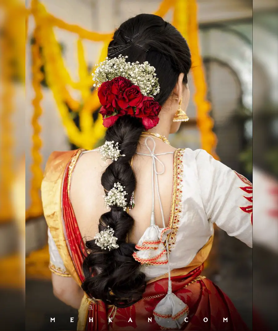 Indian Bridal Reception Hairstyle