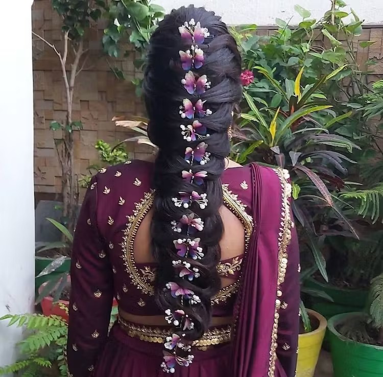 Indian Bridal Reception Hairstyle