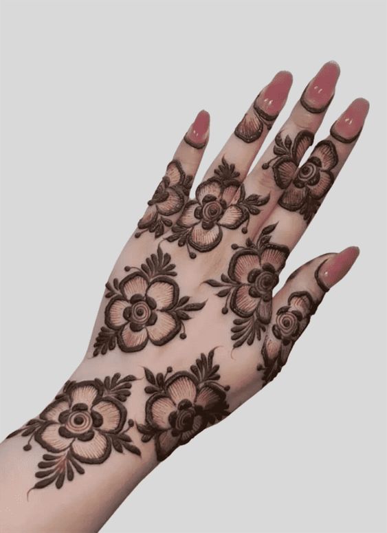 Half-Hand Mehndi Designs