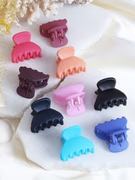 Mini hair claw clips