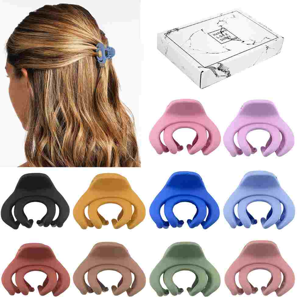 Mini hair claw clips