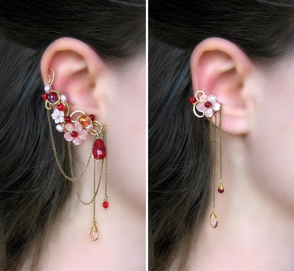 Floral Ear Cuffs